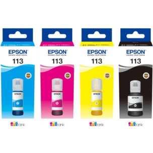 Encre EPSON Bouteille d'Encre Ecotank 113 Jaune (Yellow) 70ml - C13T06B44A