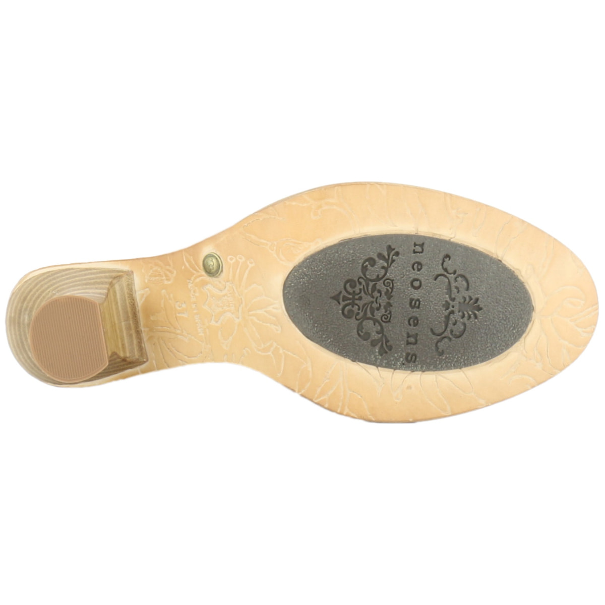 Sandalias con tacón S984F LOSINO-RESTORED SKIN CREAM / NEGREDA color Cream