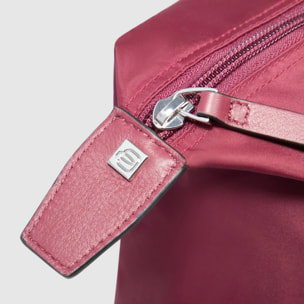 Piquadro Borsa porta pc pieghevole in tessuto riciclato e pelle