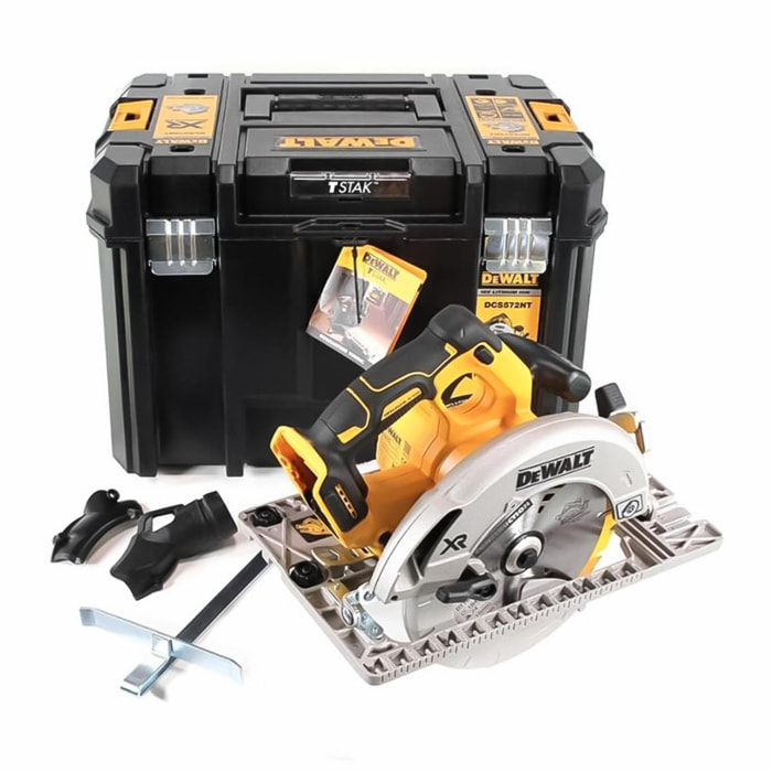 Scie circulaire XR 18V 184 mm - DEWALT - sans batterie ni chargeur - coffret - DCS572NT-XJ