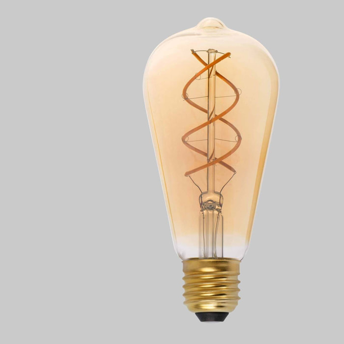 Bombilla PEBETERO FILAMENTO LED ÁMBAR E27 5W 2000K