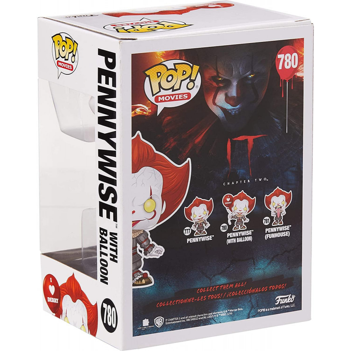 It Chapter 2 Funko Pop Film Vinile Figura Pennywise Con Palloncino 9 cm