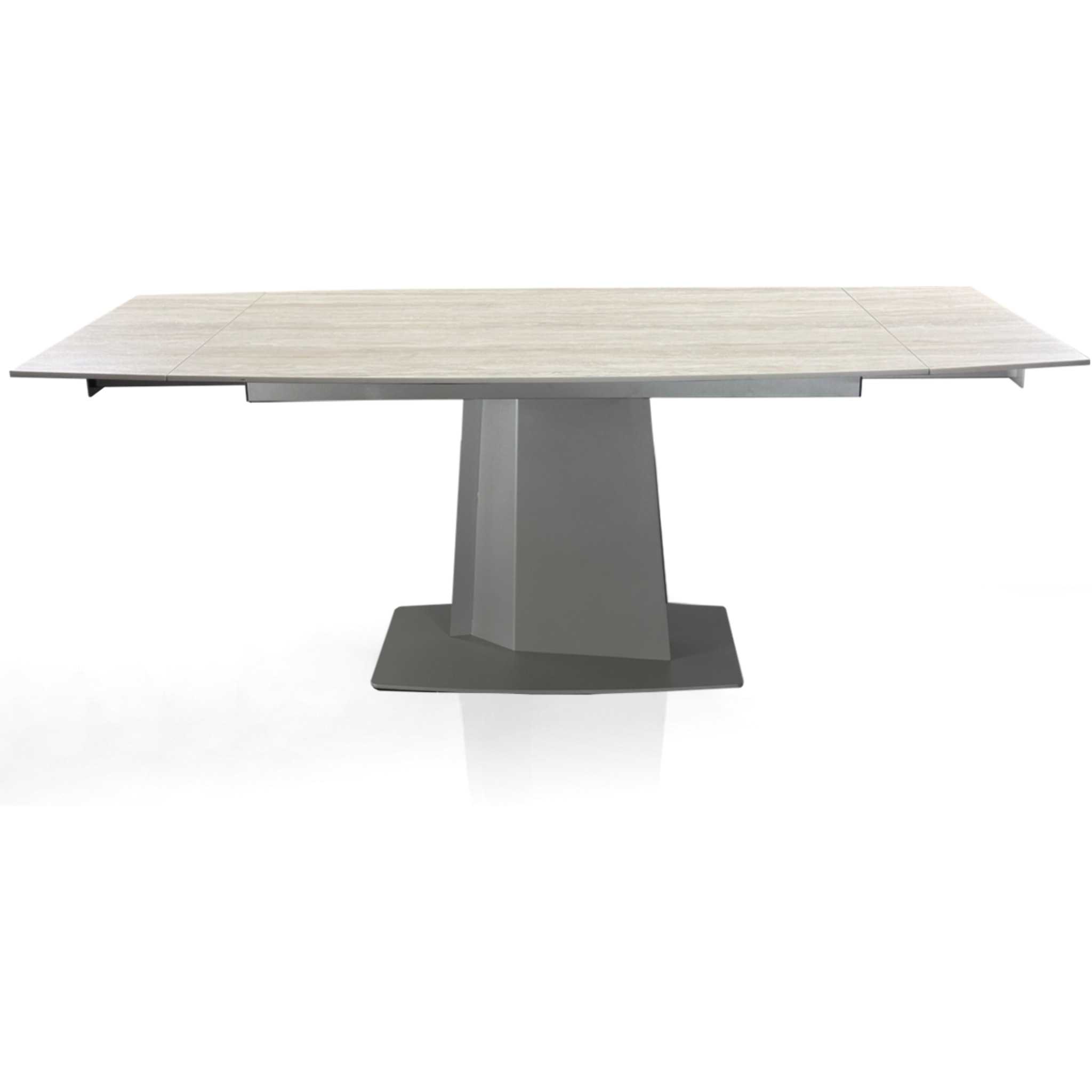 Table à manger extensible Tomasucci SAFIR, en céramique, travertin, 140/170/200 × 89 × 77 cm
