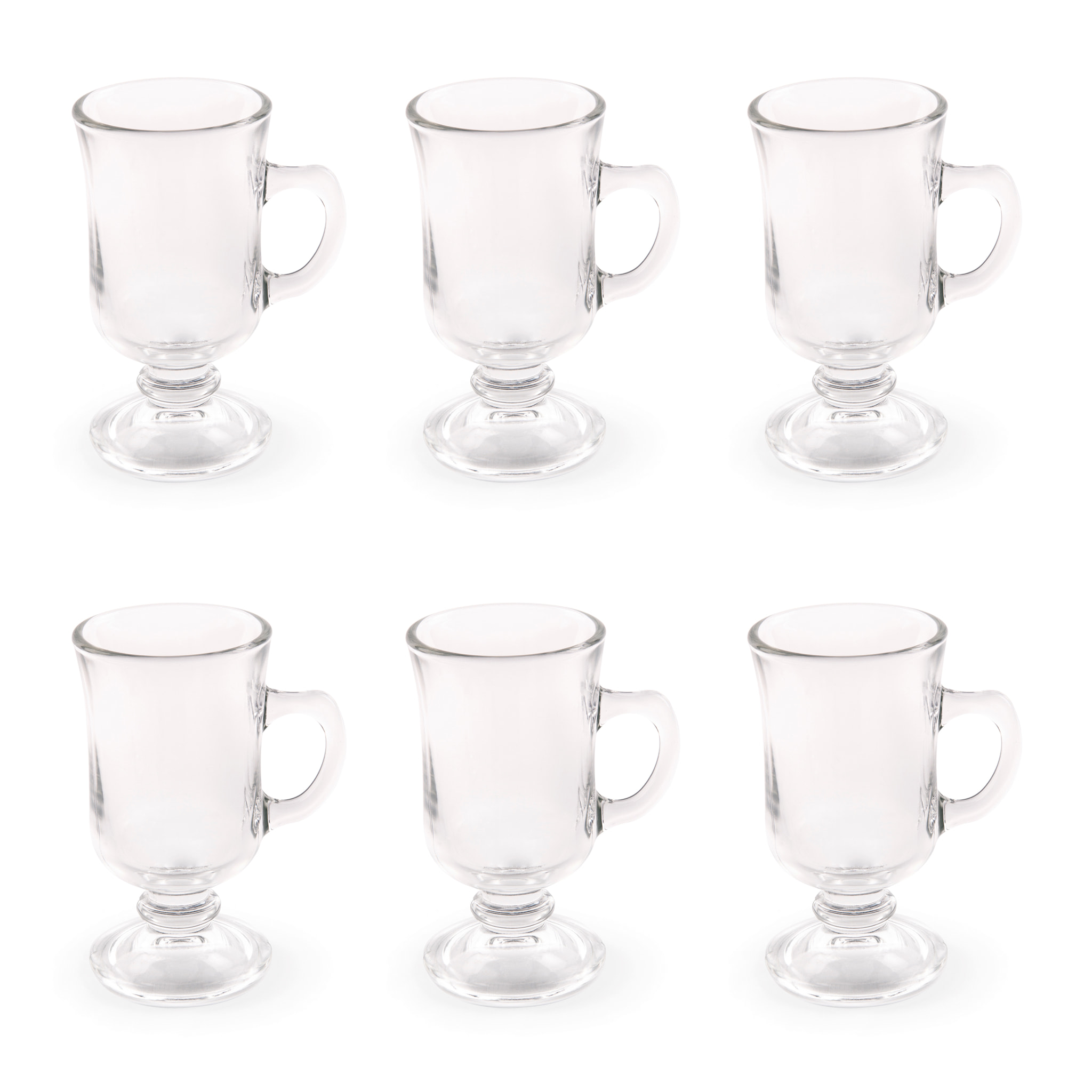 Set de 6 Mugs Excelsa – Iris, Verre Transparent