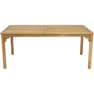 Table de jardin extensible en bois 180/240 cm "Valladolid" – 6 à 10 places - Marron