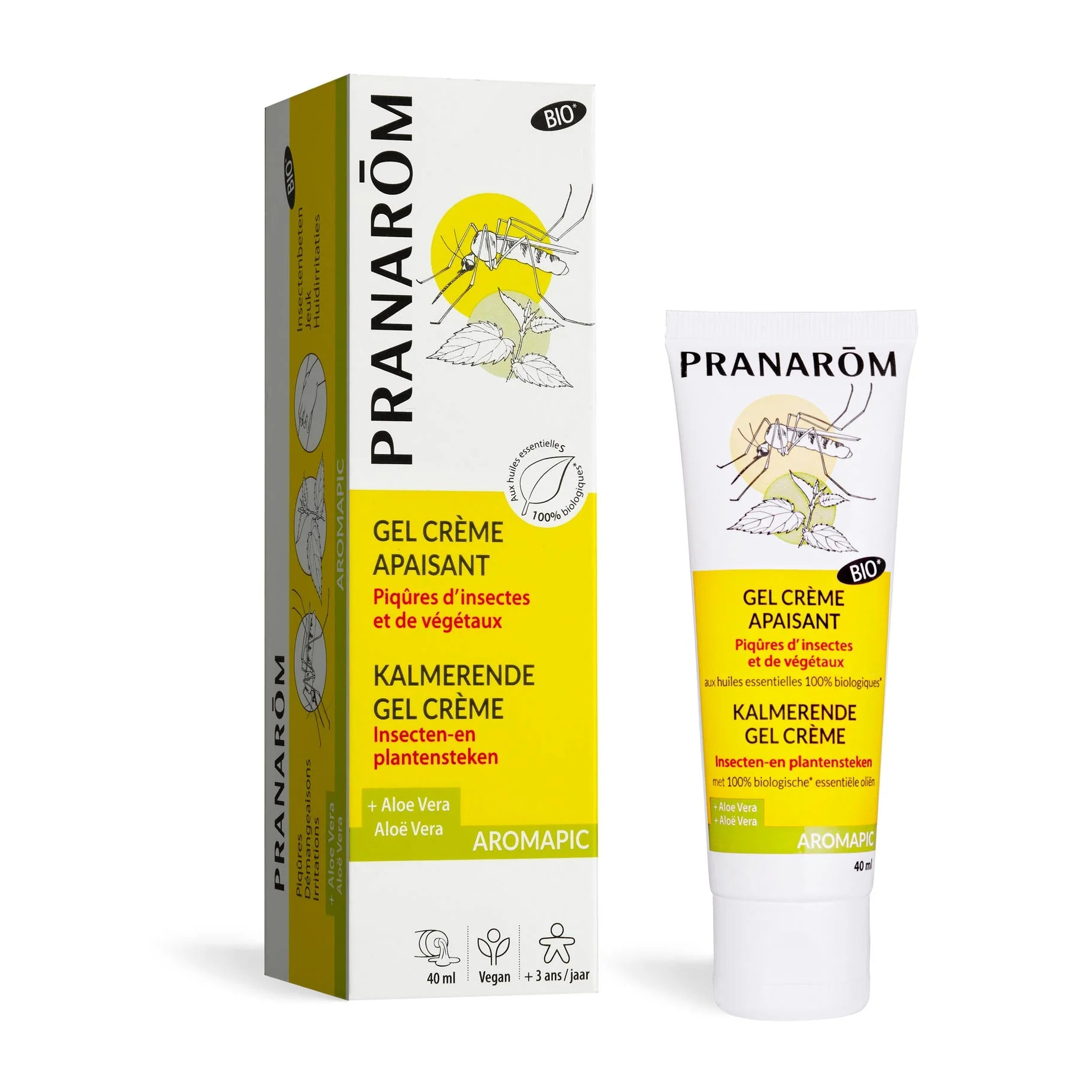 Pranarom - Gel crème apaisant piqûres - Bio - 40 ml