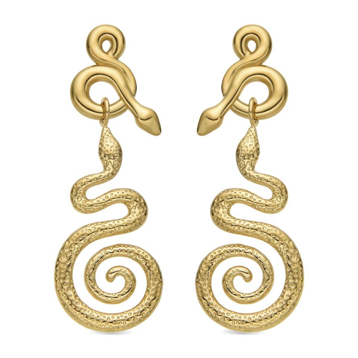 Pendientes acabado oro 18k