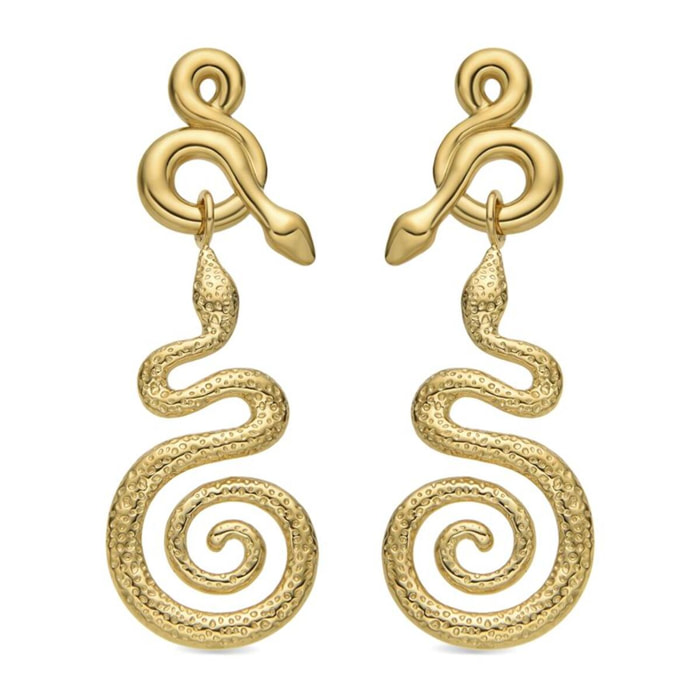 Pendientes acabado oro 18k