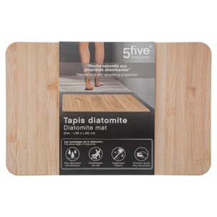 Tapis diatomite 39x60cm effet bambou