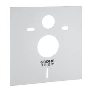 Pack WC Bati-support Geberit Duofix + WC suspendu Vitra S50 + Abattant soft close + Plaque blanche + Set d'isolation phonique (S