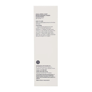 Zero-Cast Moisturizing Finish Sunscreen Anua 50ml
