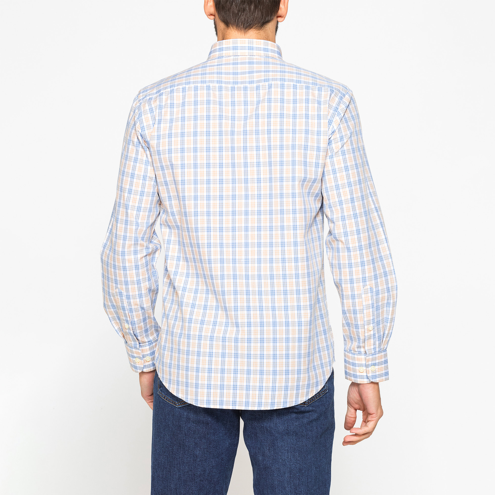 CAMICIA BUTTON-DOWN CON MANICA LUNGA E TASCHINO