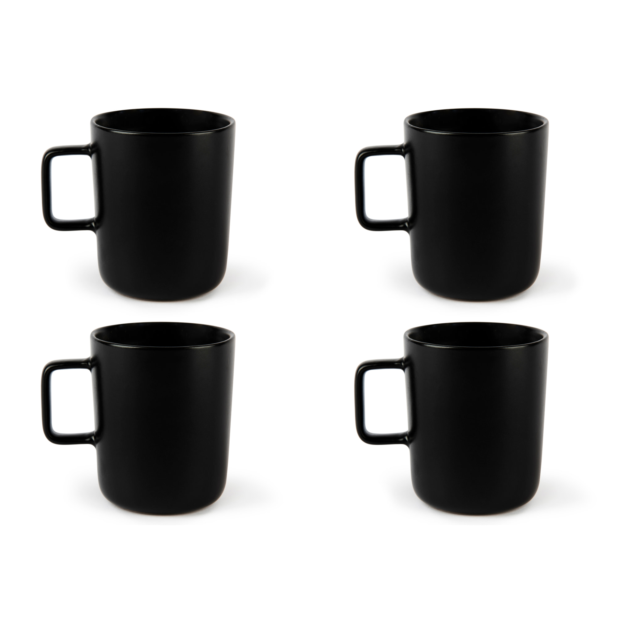 Set de 4 Mugs Excelsa – Nordic, Stoneware Noir