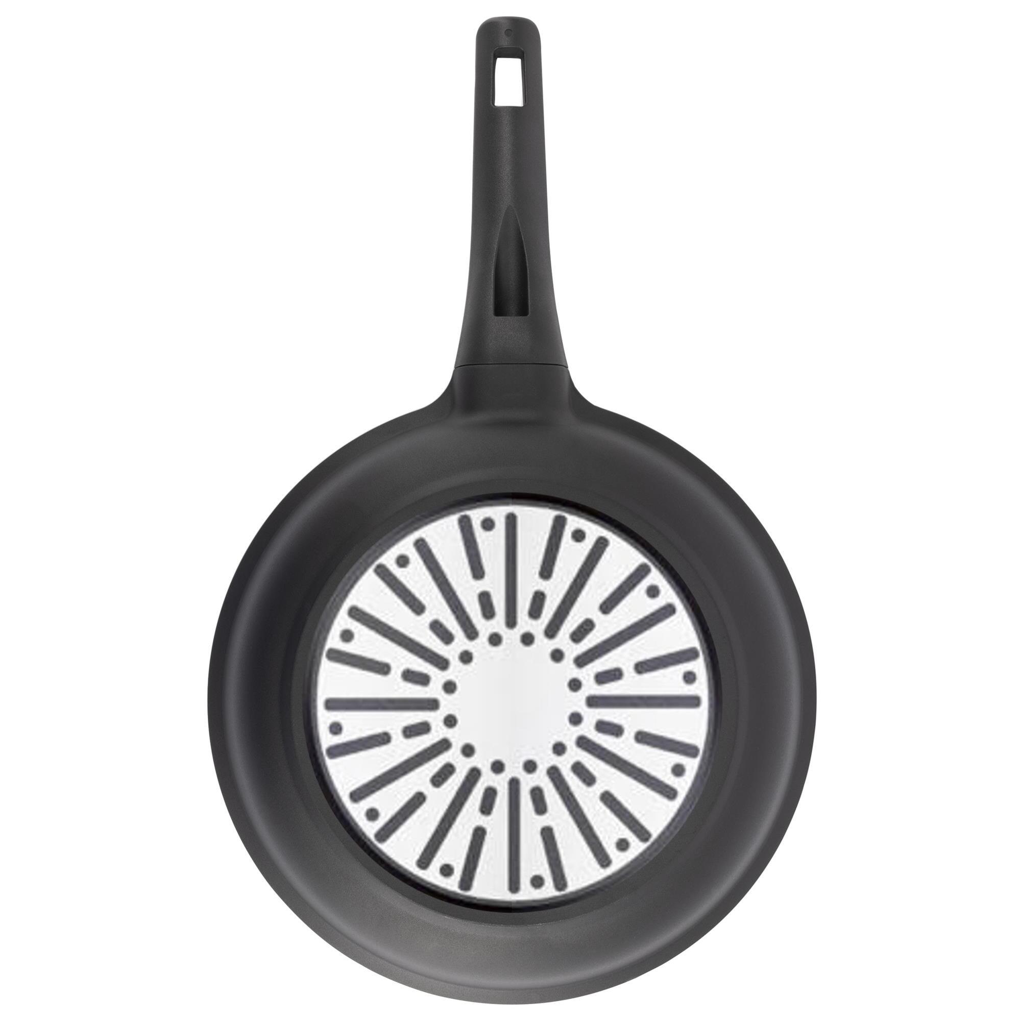 Juego de 2 sartenes ø24ø28cm en aluminio fundido con mango de baquelita