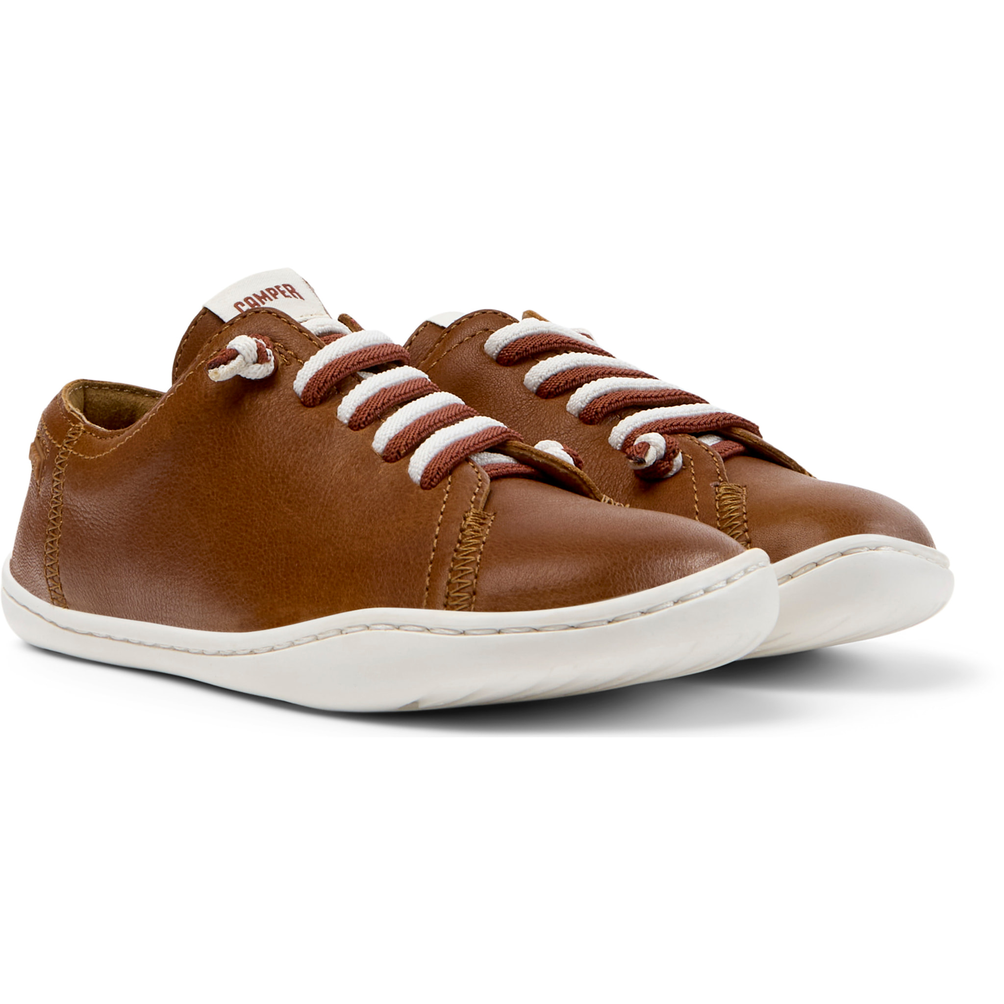 Sneakers - CAMPER Peu Cami - Marrone - Pelle liscia