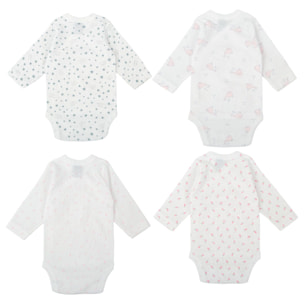 Pack 4 Body Basico Manga Larga