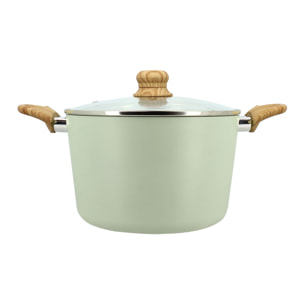 Faitout 24cm avec revêtement céramique céladon - tous feux COLORAMA
