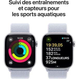Montre connectée APPLE WATCH Serie 10 46mm Alu/Argent Loop Cellular