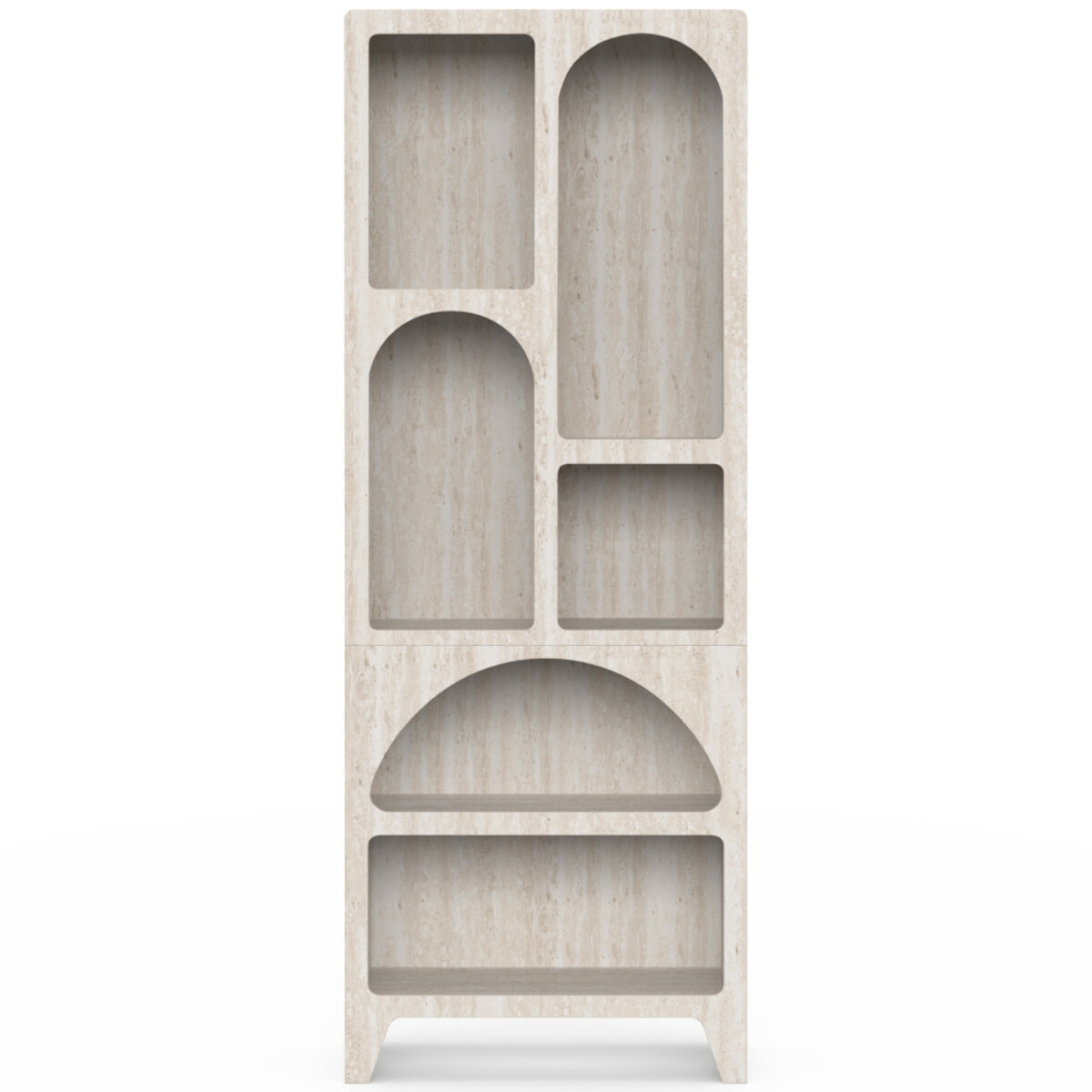 Etagère Alyana organique effet travertin 160cm