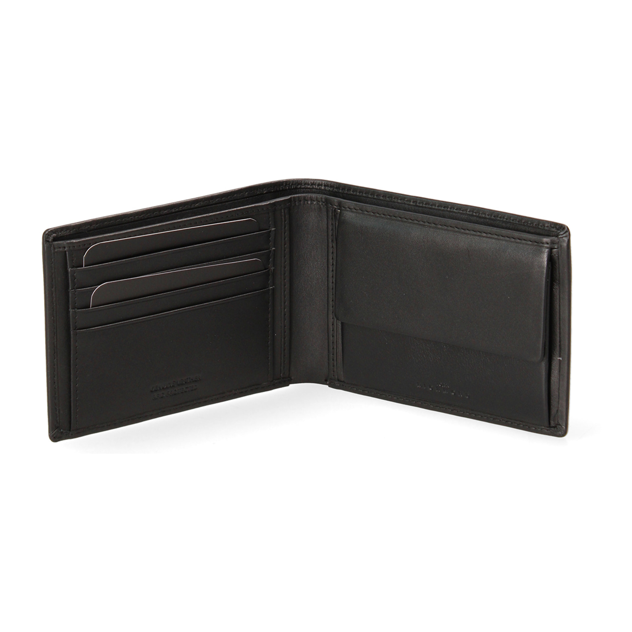 Portafoglio da uomo In Vera pelle Made in Italy 11,5x9,75x2,7 cm