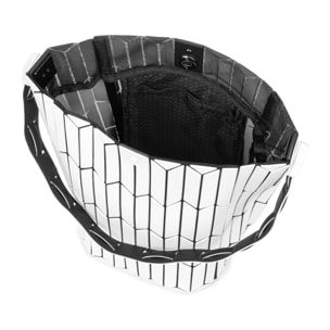 Arroscia borsa a spalla design geometrico.