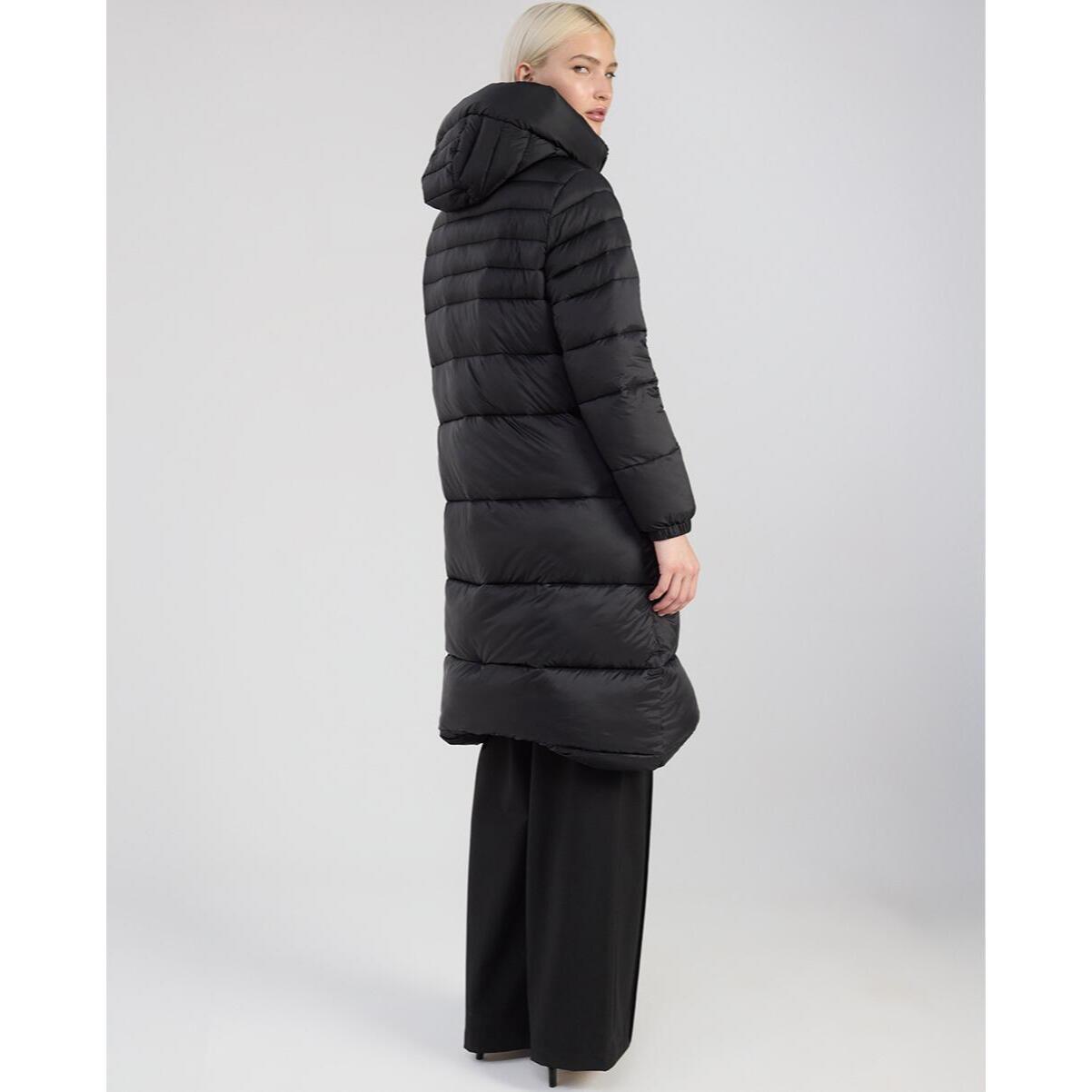 Anorak lungo foderato con logo