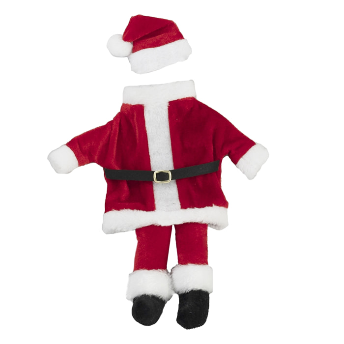 FUNDA PARA BOTELLAS DE FELPA ROJA PEINADA