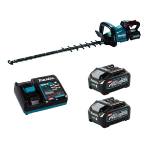 Taille-haie M 75 cm 40V max XGT - MAKITA - 2 batteries 40v 4.0Ah - chargeur - UH007GM201