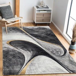 Tapis moderne Tavo avec motif de gouttes d'eau