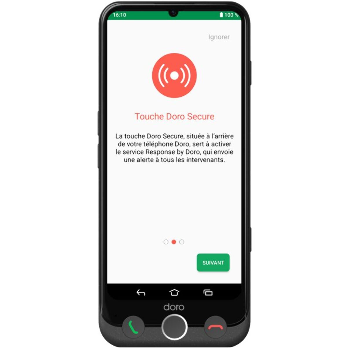 Smartphone DORO Aurora A30 + Station de charge sans fil