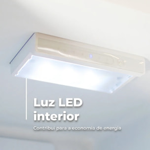 EVVO Frigorífico combi F52 180 cm inox, No Frost, inverter, Multi Air Flow, LED, Smart ECO, Fast Cooling, eficiencia E.