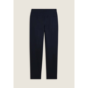 Pantaloni regular in felpa garzata con fondo dritto