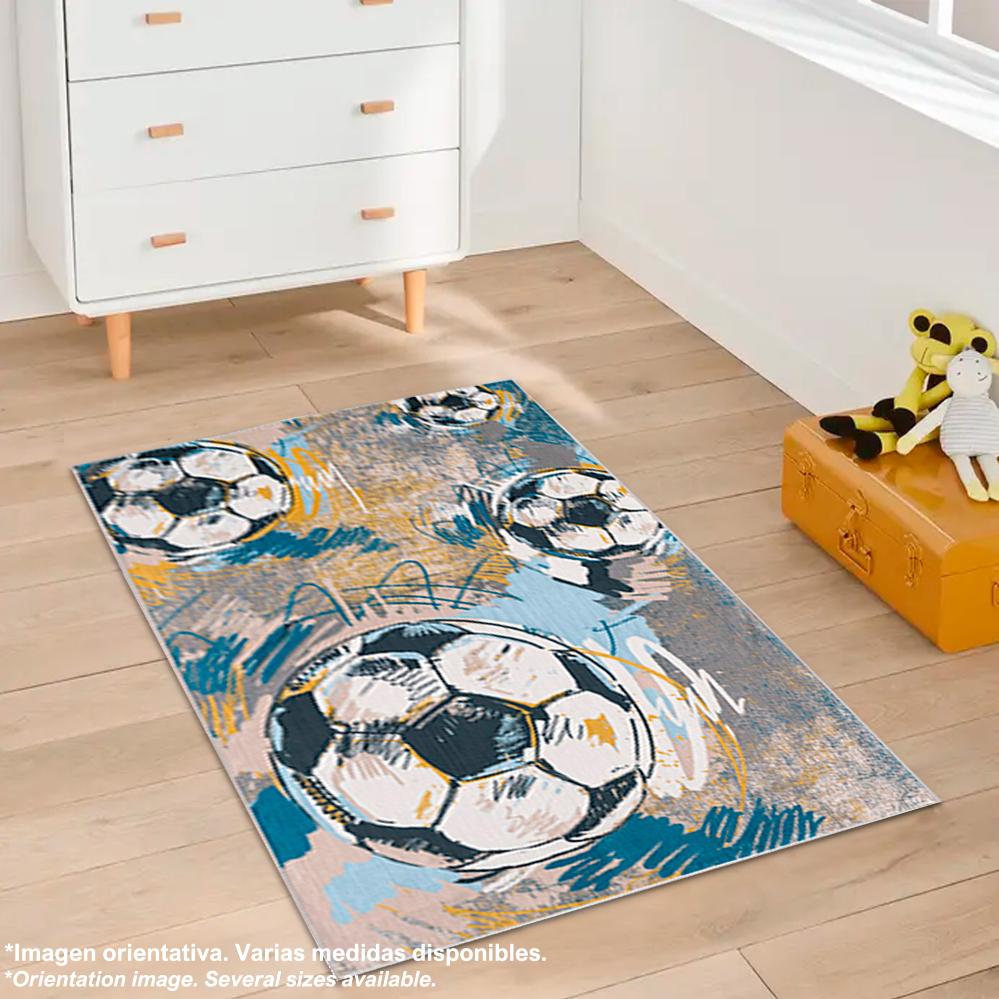 Alfombra infantil de Poliester estampada 180 x 280cm