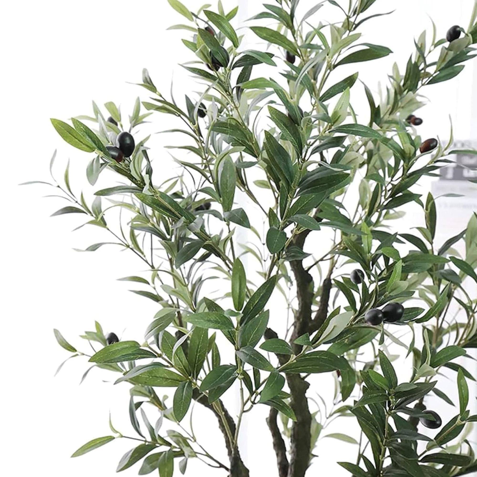 Olivo artificial en maceta negra H.116cm