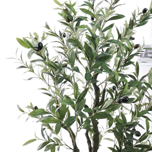 Olivo artificial en maceta negra H.116cm