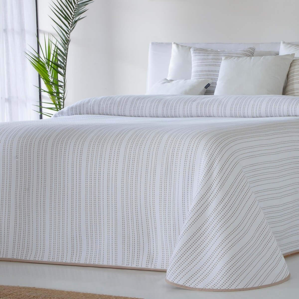 COLCHA JACQUARD BRUMA BEIG