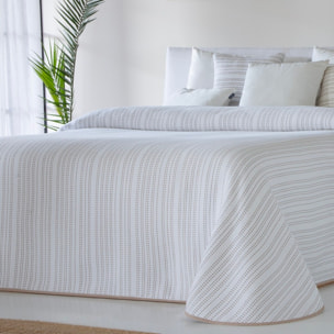 COLCHA JACQUARD BRUMA BEIG