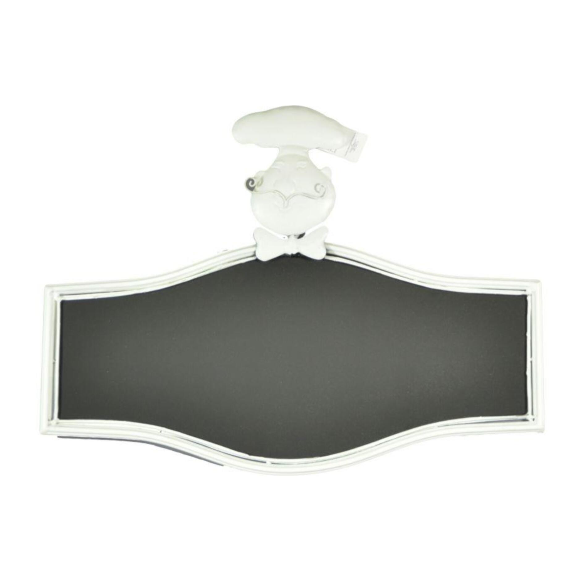 Lavagna in metallo cuoco rettangolare svasato cm54,5x41x2