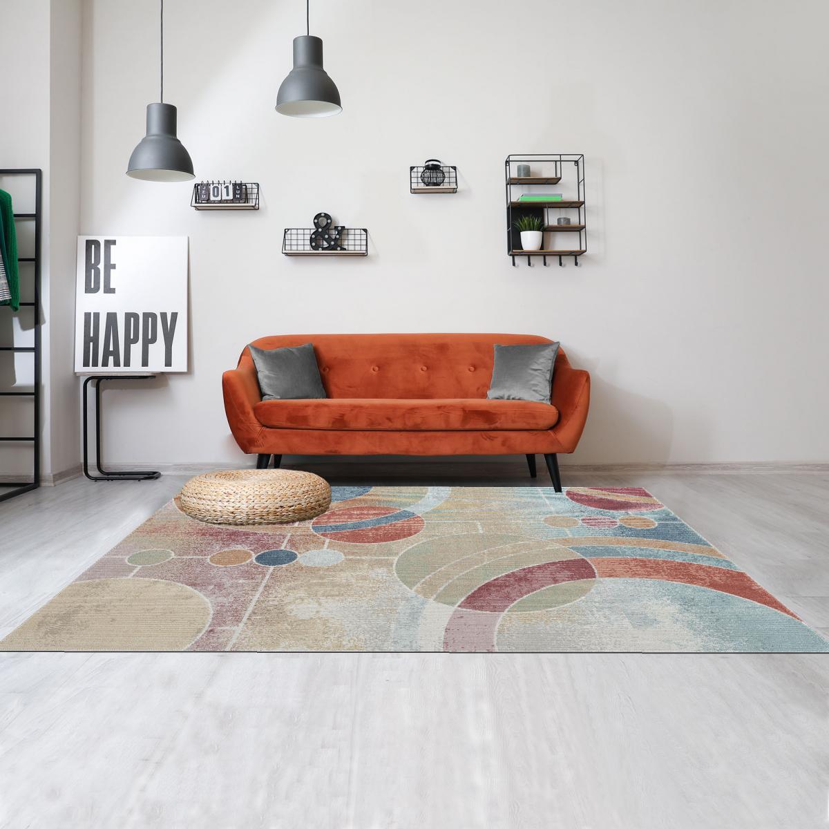 Tapis extérieur tissé kilim rectangle BOHI