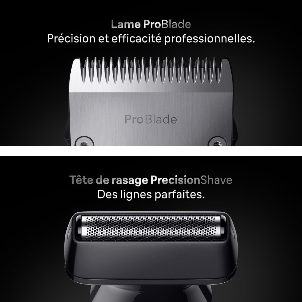 Braun Tondeuse Tout-En-Un Series 7, Kit 11-En-1, ProBlade, AutoSense, AIO7540, Bleu