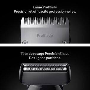 Braun Tondeuse Tout-En-Un Series 7, Kit 11-En-1, ProBlade, AutoSense, AIO7540, Bleu