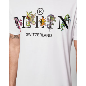 PHILIPP PLEIN Camiseta de cuello redondo y manga corta TATTOO