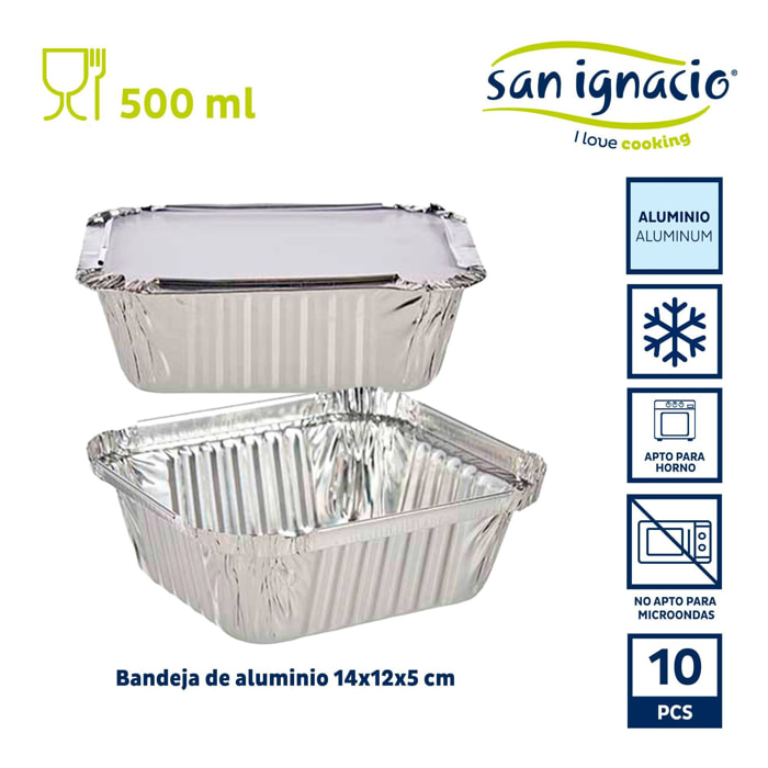 Set 10 bandeja honda aluminio tapa peq colección kinvara