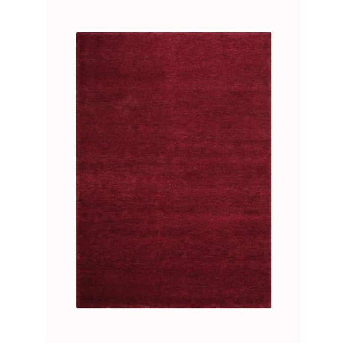 Tapis salon et chambre fait main en laine motif uni PATI