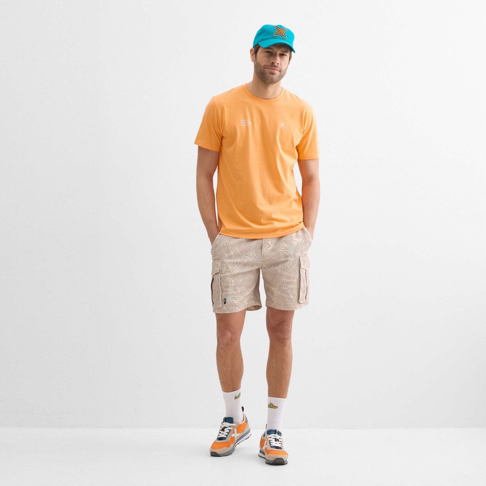 Camiseta regular MUNICH lifestyle de algodón orgánico naranja