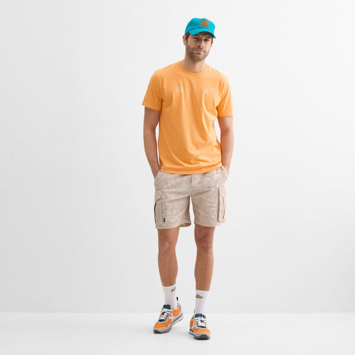 Camiseta regular MUNICH lifestyle de algodón orgánico naranja