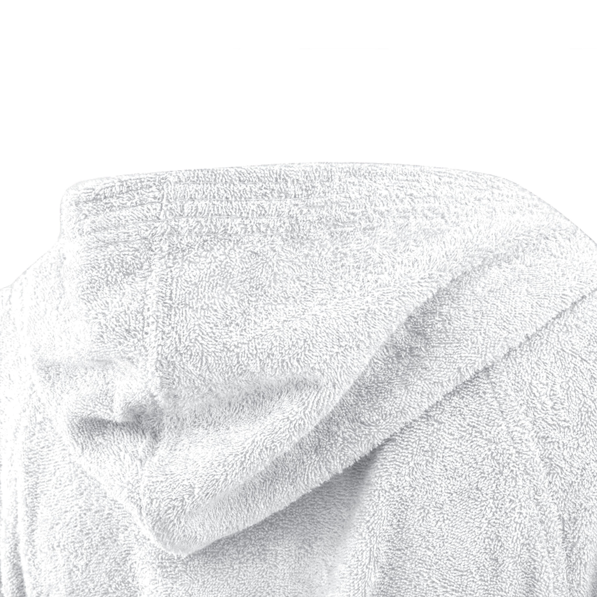 Bassetti Morbido Accappatoio 360 gr con Cappuccio 100% Cotone Uomo Donna Spugna Taglie Forti - ITALY Designed - Collezione VIVIAN - BIANCO 13