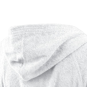 Bassetti Morbido Accappatoio 360 gr con Cappuccio 100% Cotone Uomo Donna Spugna Taglie Forti - ITALY Designed - Collezione VIVIAN - BIANCO 13