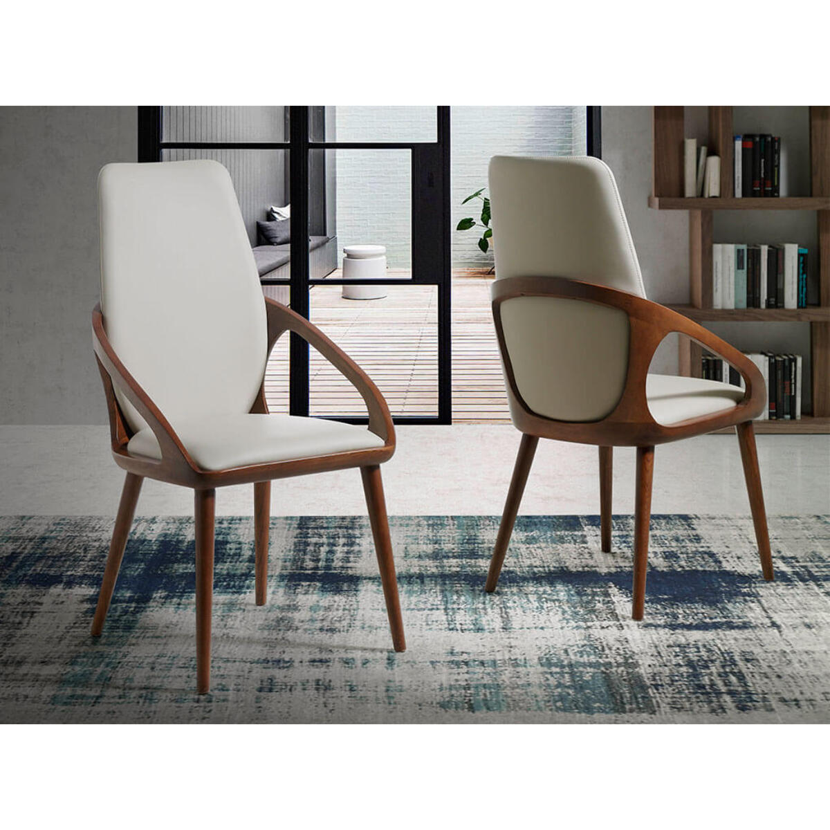 Silla Angel Cerda de polipiel 52x62x100cm