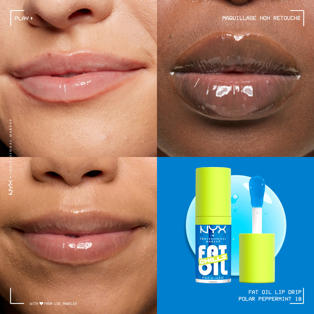 NYX Professional Makeup FAT OIL Gloss POLAR PEPPERMINT